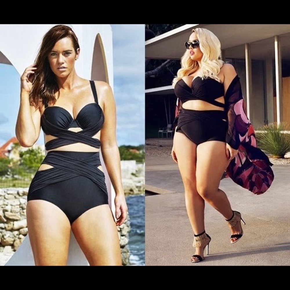 GabiFresh Wrap Bikini - Lime & Black Available